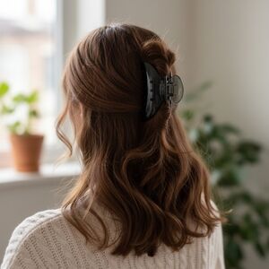 Black Hair Small Claw Clip (New)